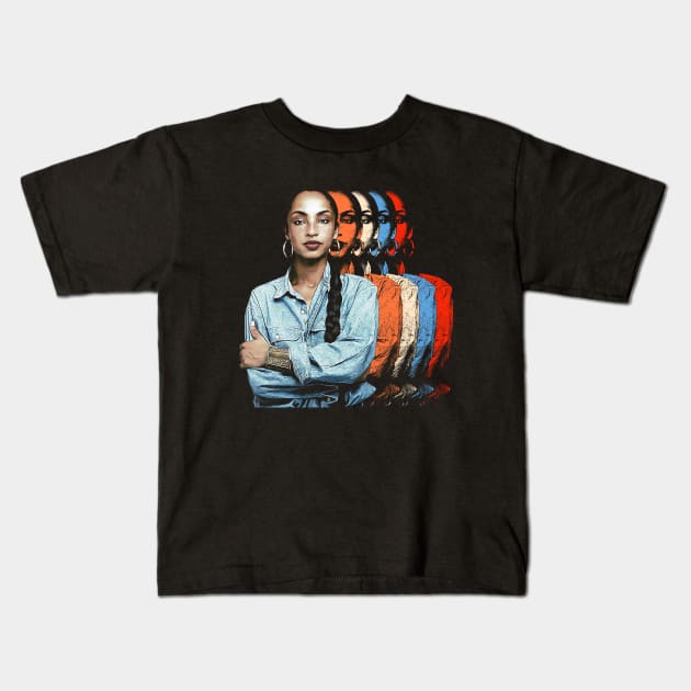 Shadow Classic Retro Sade Kids T-Shirt by Jina Botak